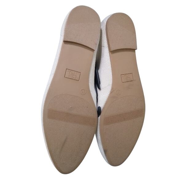 [H429] Time and Tru Cream Loafers Soft Fabric Flats, Size 11 - Picture 4 of 5